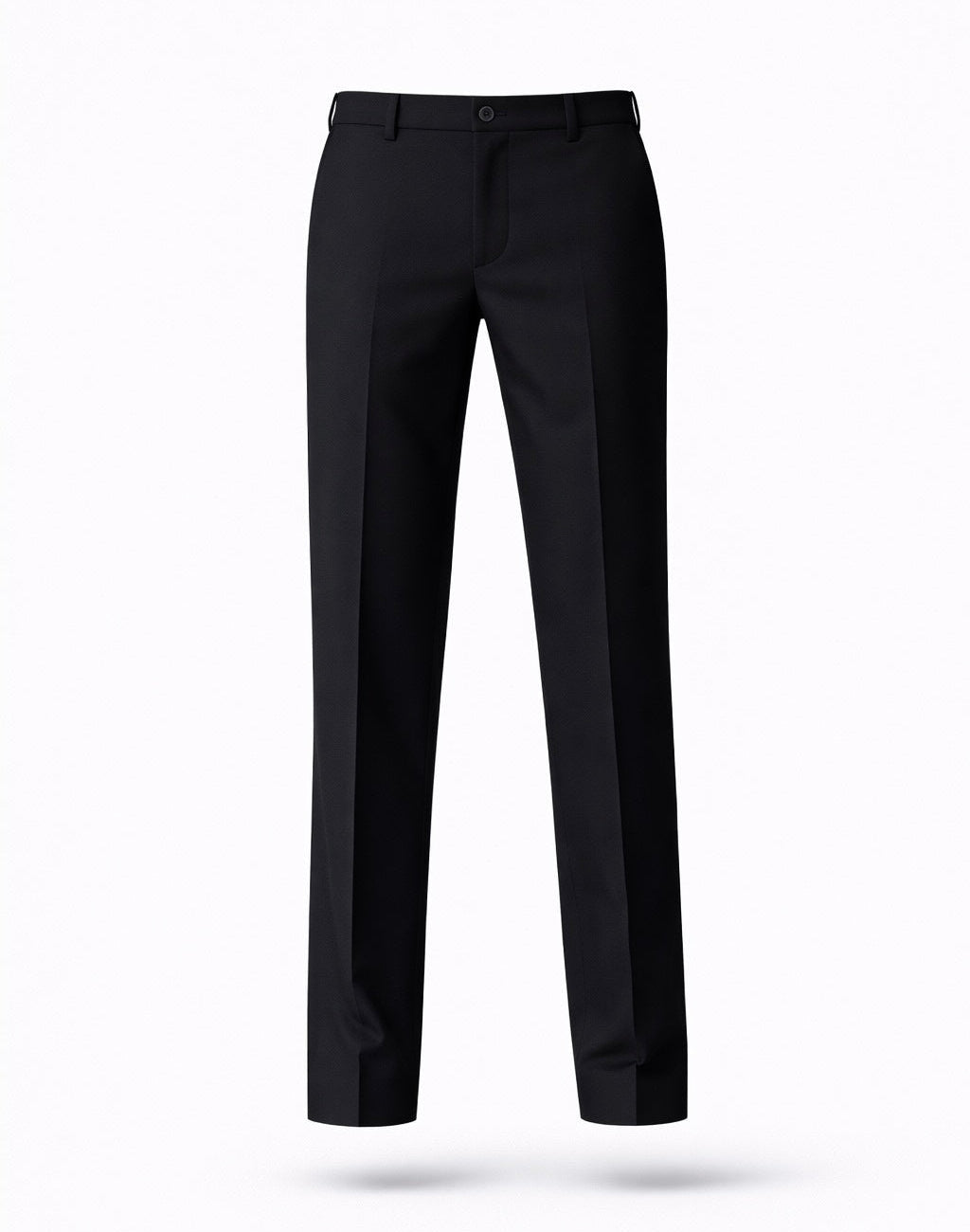 Men’s black tailored dress pants product image front view